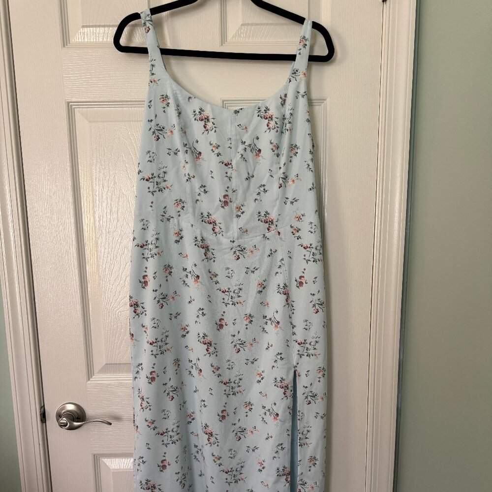 Abercrombie & Fitch Corset Seamed Midi Dress